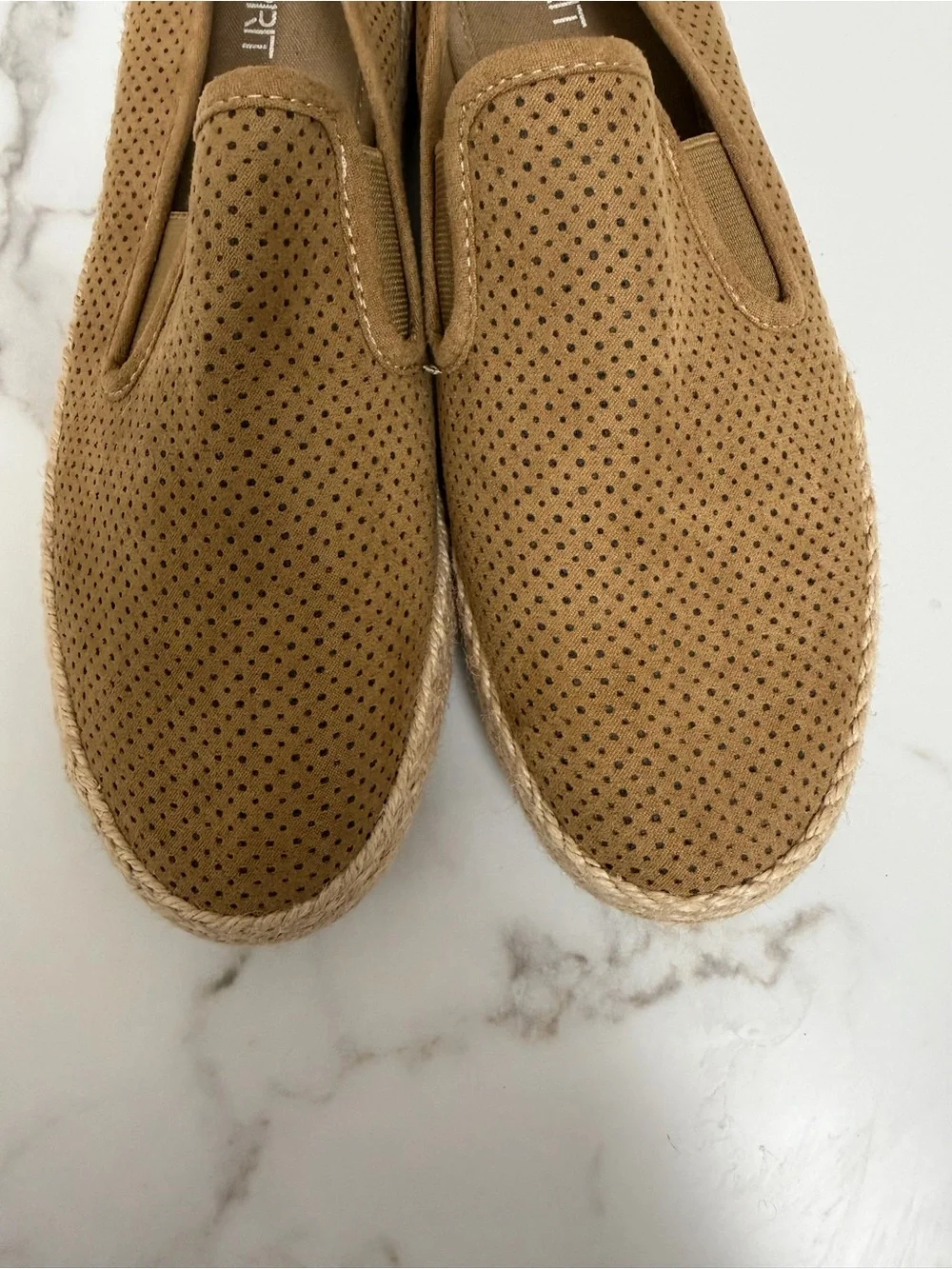 ESPRIT brown slip on espadrille Nadine 8.5